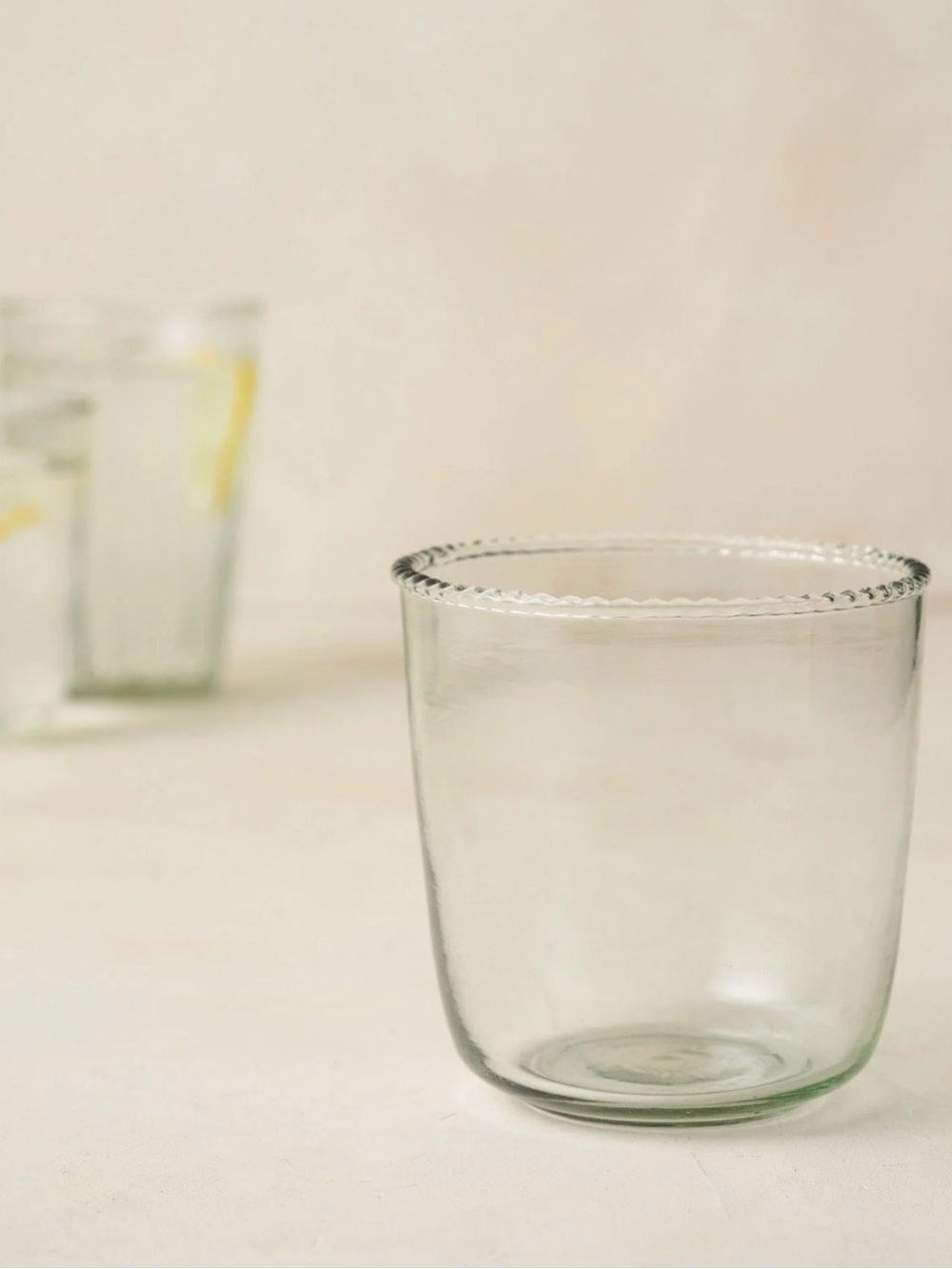 Magnolia Elizabeth Bottle Cut Glass Tumbler Set of 2